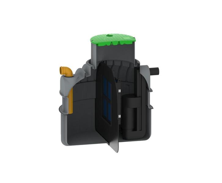 PE OBAS 1200L, 1,5 L/s, Ø1300x1500mm, 2x Ø110mm, Doe-het-zelf en Verbouw, Buizen en Afvoer, Nieuw, Ophalen of Verzenden