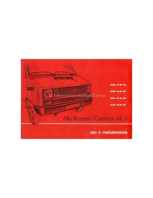 1978 ALFA ROMEO AR 8 INSTRUCTIEBOEKJE, Auto diversen, Handleidingen en Instructieboekjes