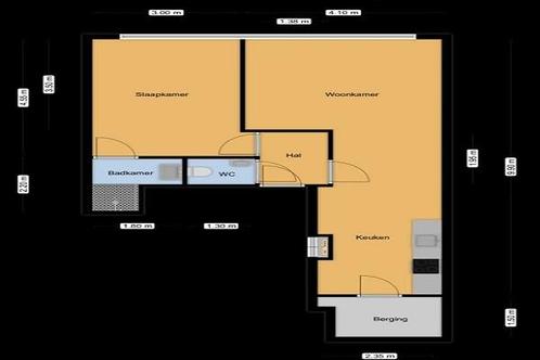Appartement Herengracht in Terneuzen, Huizen en Kamers, Huizen te huur, Via bemiddelaar, Zeeland, Appartement