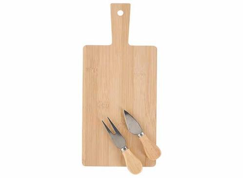JENS Living Kaasplank - Serveerplank Met Kaasbestek - Bamboe, Huis en Inrichting, Keuken | Servies, Nieuw, Verzenden