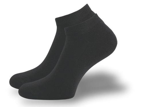 SQOTTON® Badstof Sneakersokken - Naadloos - Zwart, Kleding | Heren, Sokken en Kousen, Verzenden