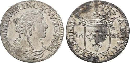 Luigino ( 1/12 Ecu ) 1666 Frankreich Dombes: Anna Maria L..., Postzegels en Munten, Munten | Europa | Niet-Euromunten, Verzenden