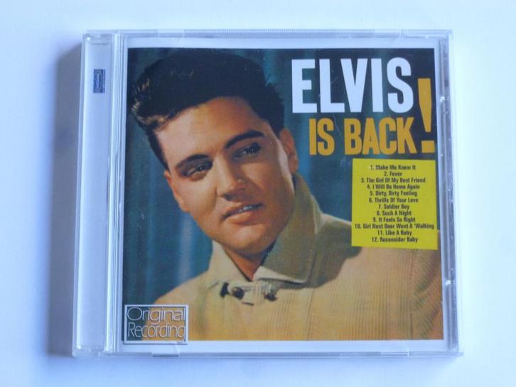 Elvis Presley - Elvis is Back ! (hallmark), Cd's en Dvd's, Cd's | Pop, Zo goed als nieuw, Verzenden