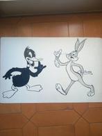 Unknown - 1 Original drawing - Looney tunes - Daffy and Bugs, Nieuw in verpakking