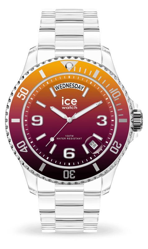Ice Watch ICE Clear Sunset Fire Horloge 40 mm, Sieraden, Tassen en Uiterlijk, Horloges | Dames, Verzenden