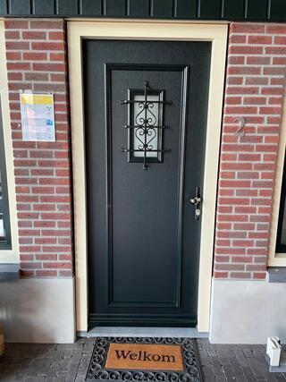 ( Locatie Zwolle ) Vleugeloverdekende paneeldeur met sier, Doe-het-zelf en Verbouw, Deuren en Horren