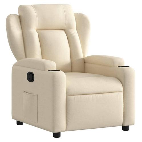Relaxfauteuil Creme | Verstelbaar | OP = OP! Comfortabel, Huis en Inrichting, Fauteuils, 75 tot 100 cm, 75 tot 100 cm, Nieuw, Ophalen of Verzenden