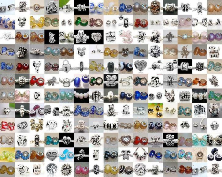 Vanaf €0,06 voordelige bedels-glasbedels voor bedelarmbanden, Sieraden, Tassen en Uiterlijk, Bedels, Nieuw, 4 bedels of meer, Overige merken
