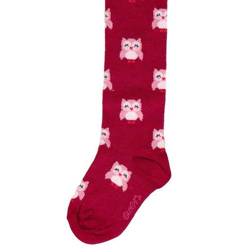 Babymaillot Donkerroze/Wijnrood met Uiltjes - 74 NIEUW, Kinderen en Baby's, Babykleding | Schoentjes en Sokjes, Meisje, Nieuw