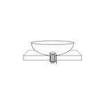 Clickwaste Afvoerplug Wiesbaden Caral Verlengd 5/4 Mat Wit, Ophalen of Verzenden, Nieuw