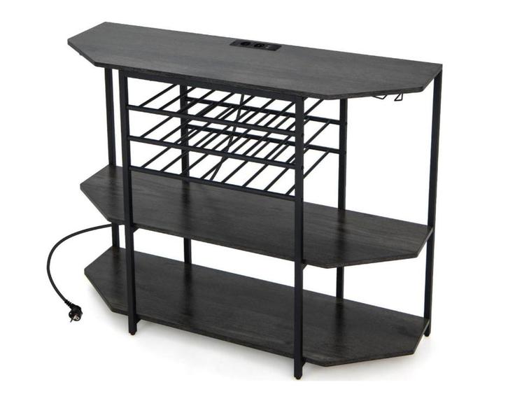 2dekans | coast stellingskast - 3 laags - zwart, Huis en Inrichting, Woonaccessoires | Wijnrekken, Zo goed als nieuw, Ophalen of Verzenden