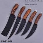 Keukenmes - Chefs knife - Hout en hoogwaardig staal met, Antiek en Kunst