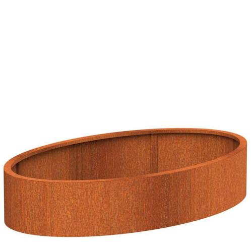 Cortenstaal plantenbak 200x120x40cm - Met bodem, Tuin en Terras, Bloembakken en Plantenbakken, 30 tot 60 cm, 100 cm of meer, Tuin