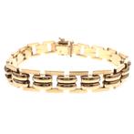 8 Krt. Bismarck schakel armband | 19 cm (uniek) (uniek), Ophalen of Verzenden, Gebruikt, Overige kleuren, Goud
