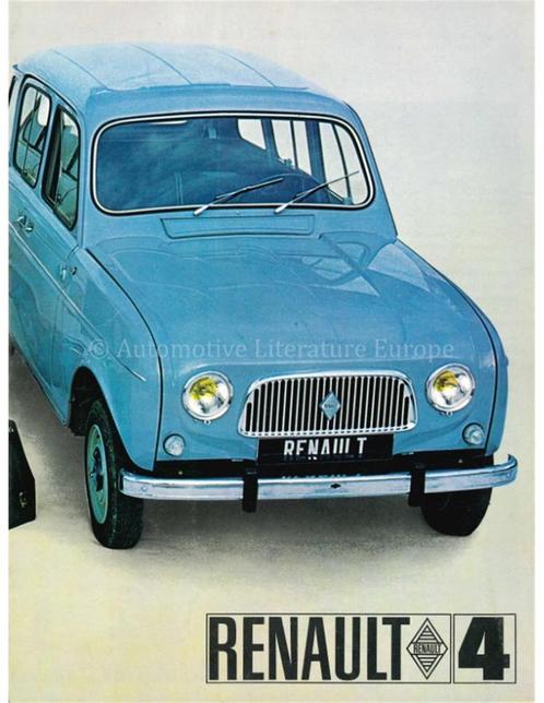 1966 RENAULT 4 BROCHURE NEDERLANDS, Boeken, Auto's | Folders en Tijdschriften, Renault