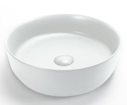 Gekleurde ronde waskom glans wit, Huis en Inrichting, Badkamer | Badkamermeubels, Nieuw, Verzenden