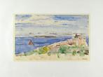 André-Léon Vivrel (1886-1976) - Bretagne, la voile rouge, Antiek en Kunst