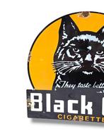 Cigarettes Black Cat - Emaille plaat - Emaille, Antiek en Kunst