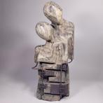 Karol Dusza - We are meant to be together - Wooden sculpture, Antiek en Kunst