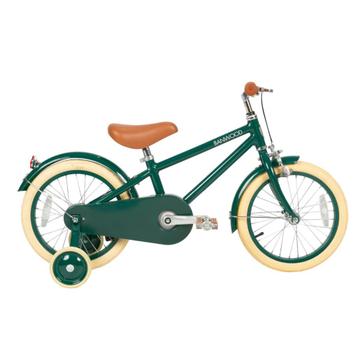 Kinderfiets 16 inch groen met mand, zijwieltjes en verste... beschikbaar voor biedingen