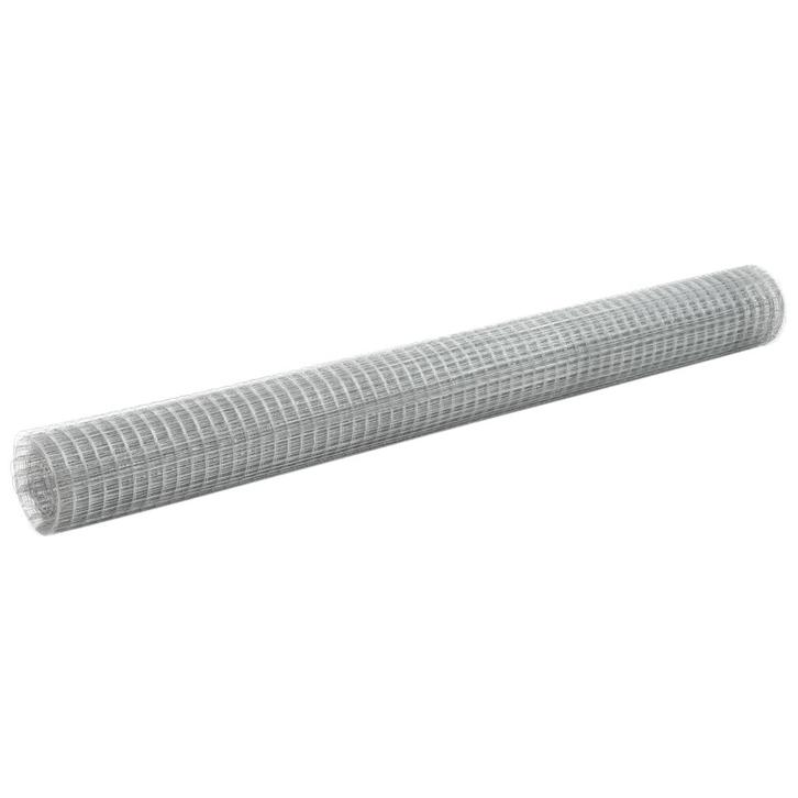vidaXL Kippengaas 25x1,5 m gegalvaniseerd staal, Tuin en Terras, Schuttingen, Nieuw, IJzer, 1 tot 2 meter, Verzenden