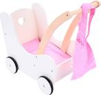 Poppen loopwagen roze/ wit, Ophalen of Verzenden, Zo goed als nieuw