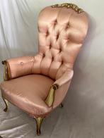 Fauteuil - Hout, Zijde - Venetiaanse barokke fauteuil in