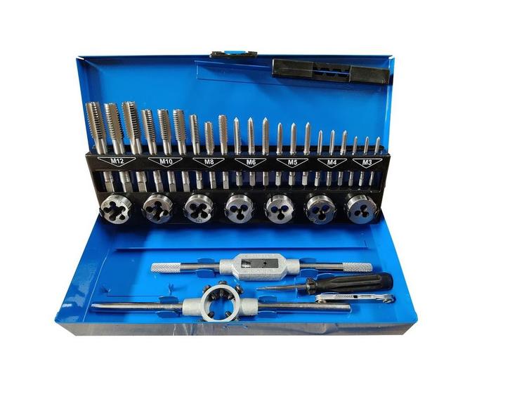 TM 32 Delige HSS M3-12 Tap en Snijset, Auto diversen, Autogereedschap, Nieuw, Verzenden