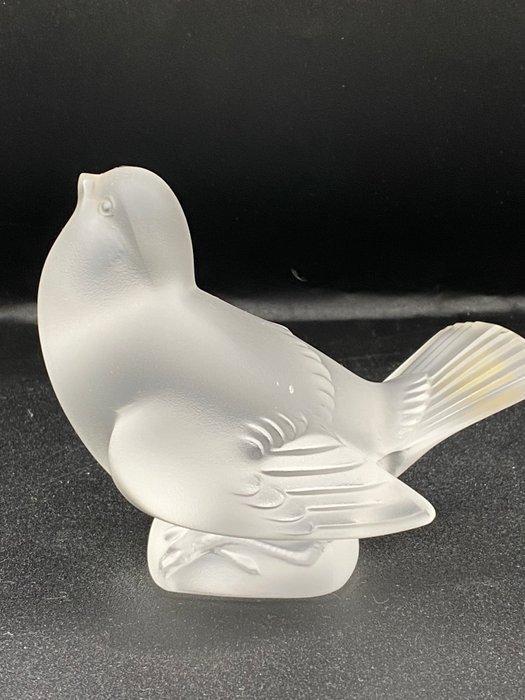 Statuetta vintage a forma di passero in cristallo satinato, Antiek en Kunst, Antiek | Glas en Kristal