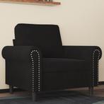 vidaXL Fauteuil 60 cm fluweel zwart, Eenpersoons, Verzenden, Nieuw, Minder dan 150 cm