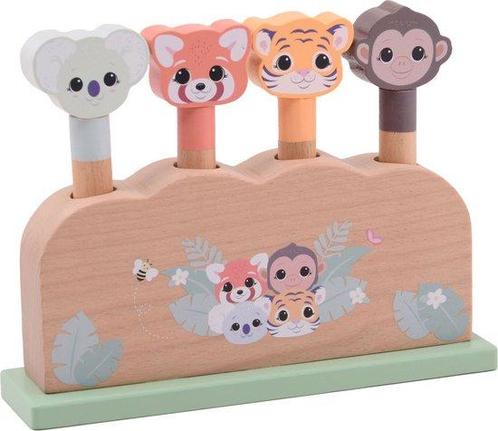 Joueco The Wildies Houten Pop-Up Wildies, Kinderen en Baby's, Speelgoed | Overig, Verzenden