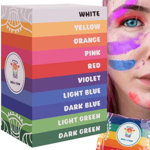 Holi Cow Kleurrijk Holi Poeder - Veilig en Levendig voor..., Kinderen en Baby's, Speelgoed | Overig, Nieuw, Ophalen of Verzenden