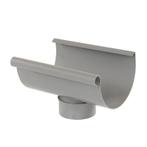 Pvc dakgoot s-lon  gootuitloop lijm grijs-180 x 100 mm, Verzenden, Nieuw