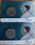 Nederland. Wilhelmina. Coincard Halve Gulden 1922 + 1929 2