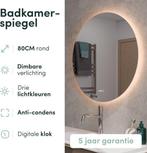 2dekans | Nolt Badkamerspiegel met Verlichting - Ronde, Huis en Inrichting, Ophalen of Verzenden, Zo goed als nieuw