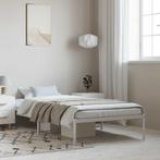 vidaXL Bedframe metaal wit 100x190 cm, 100 cm, Eenpersoons, Verzenden, Wit