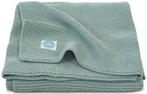 Jollein Basic Knit Forest Green 75x100 cm Wiegdeken, Kinderen en Baby's, Verzenden, Nieuw