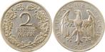 Duitsland 2 Reichsmark 1927 E J 320 sehr schoen + zilver, Postzegels en Munten, Verzenden