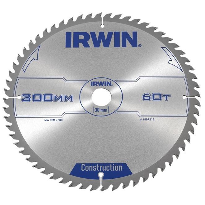 Zaagblad Irwin 300 x 30mm x 60T ATB (Zaagbladen), Doe-het-zelf en Verbouw, Gereedschap | Machine-onderdelen en Toebehoren, Nieuw