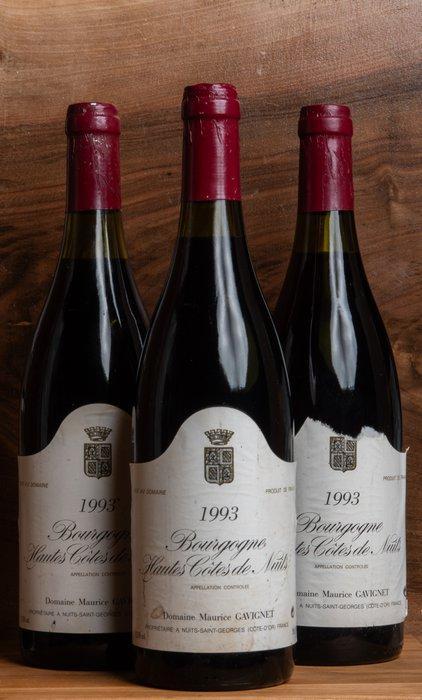 1993 Domaine Maurice Gavignet, - Bourgogne Hautes-Côtes de, Verzamelen, Wijnen