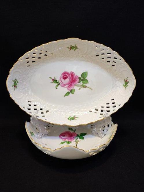 Meissen - Set kommen (2) - 2er Set Durchbruchschalen, Antiek en Kunst, Antiek | Meubels | Tafels
