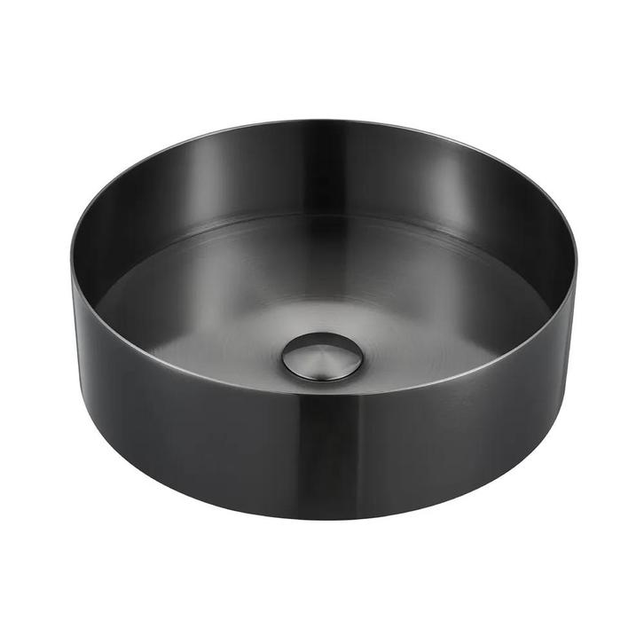 Waskom Felipo 40x40x12cm Gun metal inclusief afvoerplug, Doe-het-zelf en Verbouw, Sanitair, Verzenden