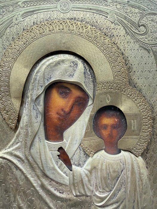 Icoon - Moeder Gods van Kazan - Hout, Antiek en Kunst, Kunst | Niet-Westerse kunst