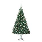 vidaXL Kunstkerstboom met verlichting en kerstballen 240 cm, Diversen, Kerst, Verzenden, Nieuw