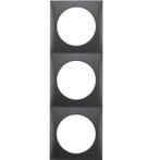 Berker Afdekraam Flow 3-Vaks Antraciet Mat, Caravans en Kamperen, Ophalen of Verzenden, Nieuw