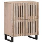 vidaXL Dressoir 60x34x75 cm massief mangohout, Huis en Inrichting, Kasten | Overige, Verzenden, Nieuw
