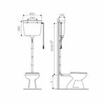 Reservoir Go By Van Marcke Opbouw Met Trekketting Kunststof, Ophalen of Verzenden, Nieuw