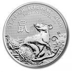 Lunar - Year of the Rat (UK) - 1 oz 2020, Postzegels en Munten, Munten | Oceanië, Zilver, Losse munt, Verzenden