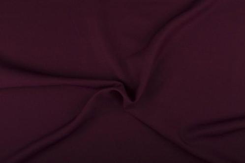 Polyester stof donker bordeaux rood - 50m effen stof op rol, Hobby en Vrije tijd, Stoffen en Lappen, Verzenden