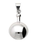 Zilveren Ashanger rond kettinghanger, Sieraden, Tassen en Uiterlijk, Kettinghangers, Verzenden, Nieuw